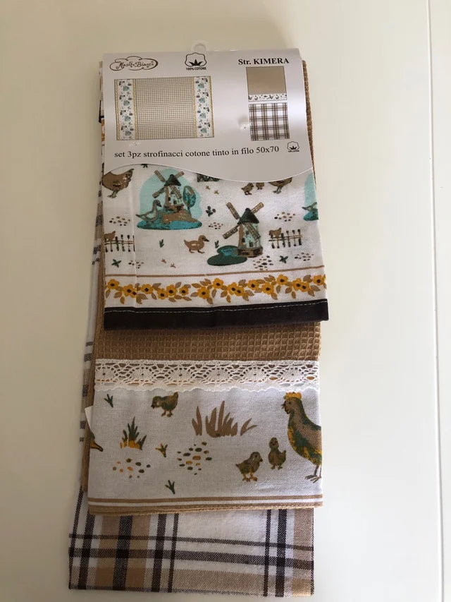 Set of 3 tea towels