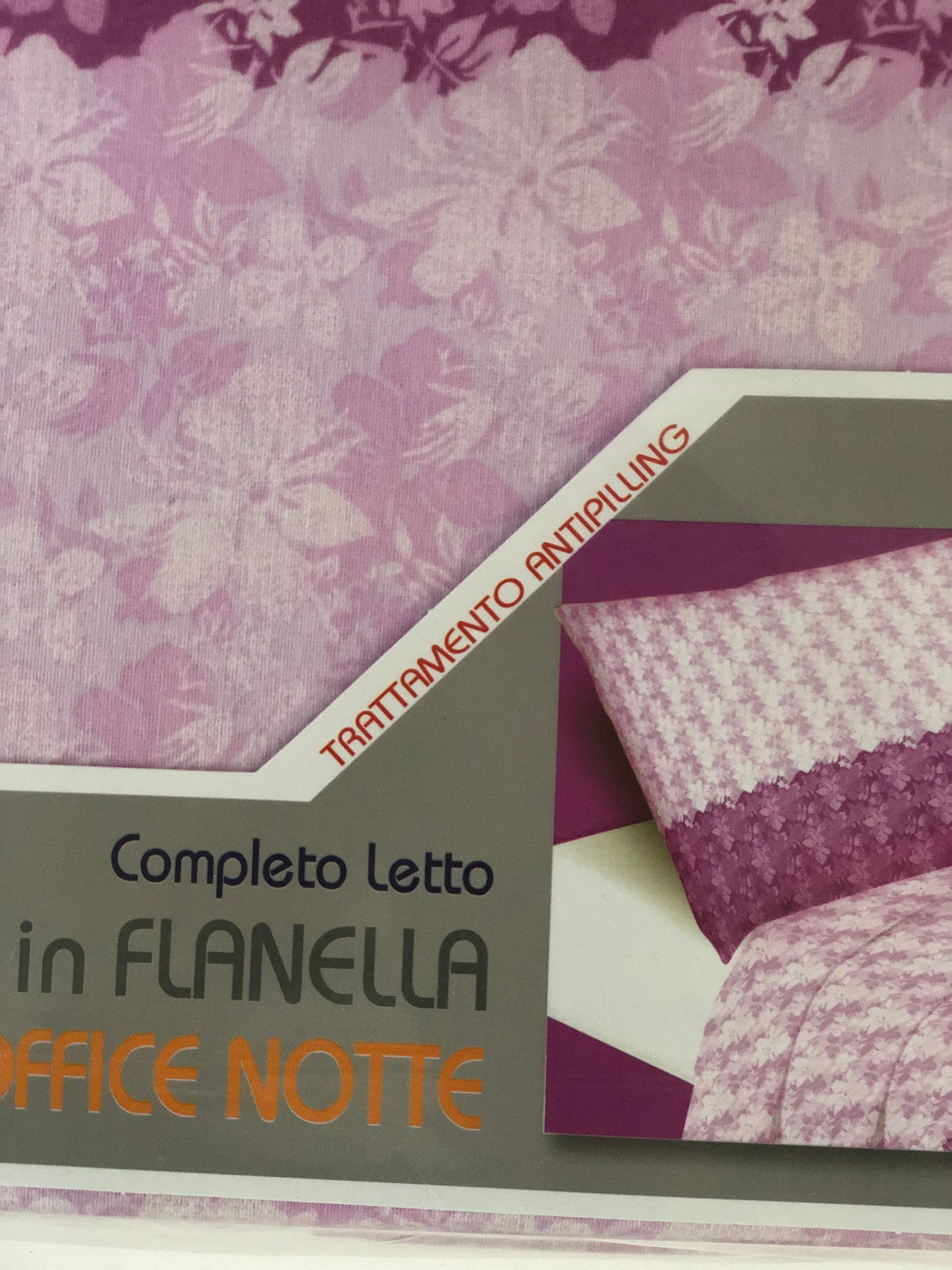 Completo letto matrimoniale in flanella Tessier