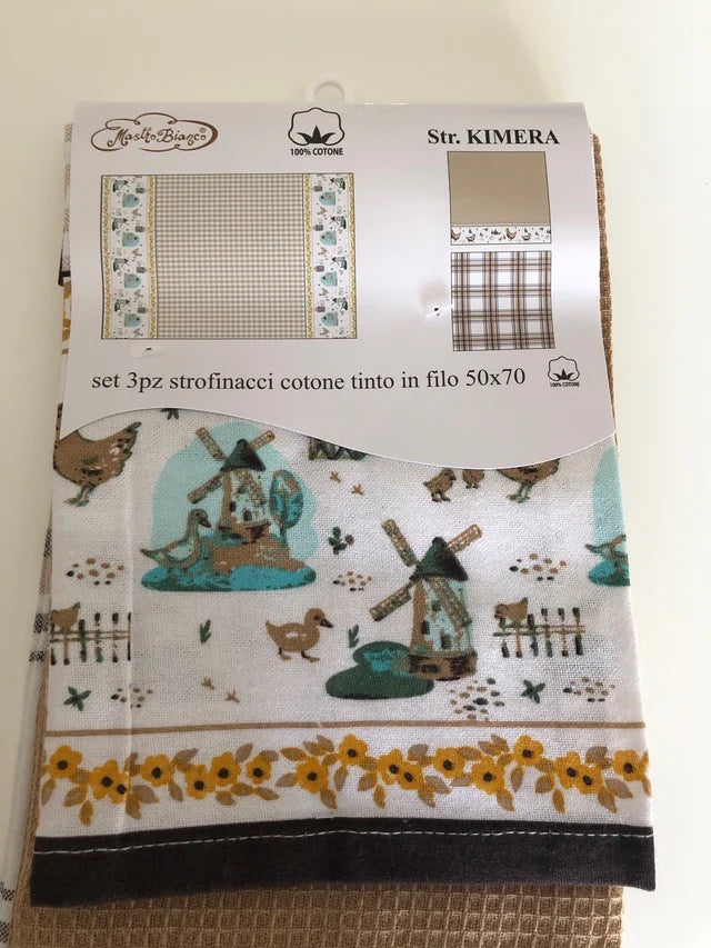 Set of 3 tea towels