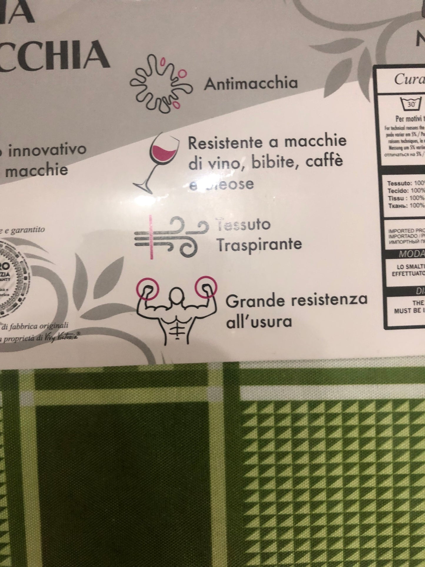 Tovaglia da tavola antimacchia rotonda (vari colori)