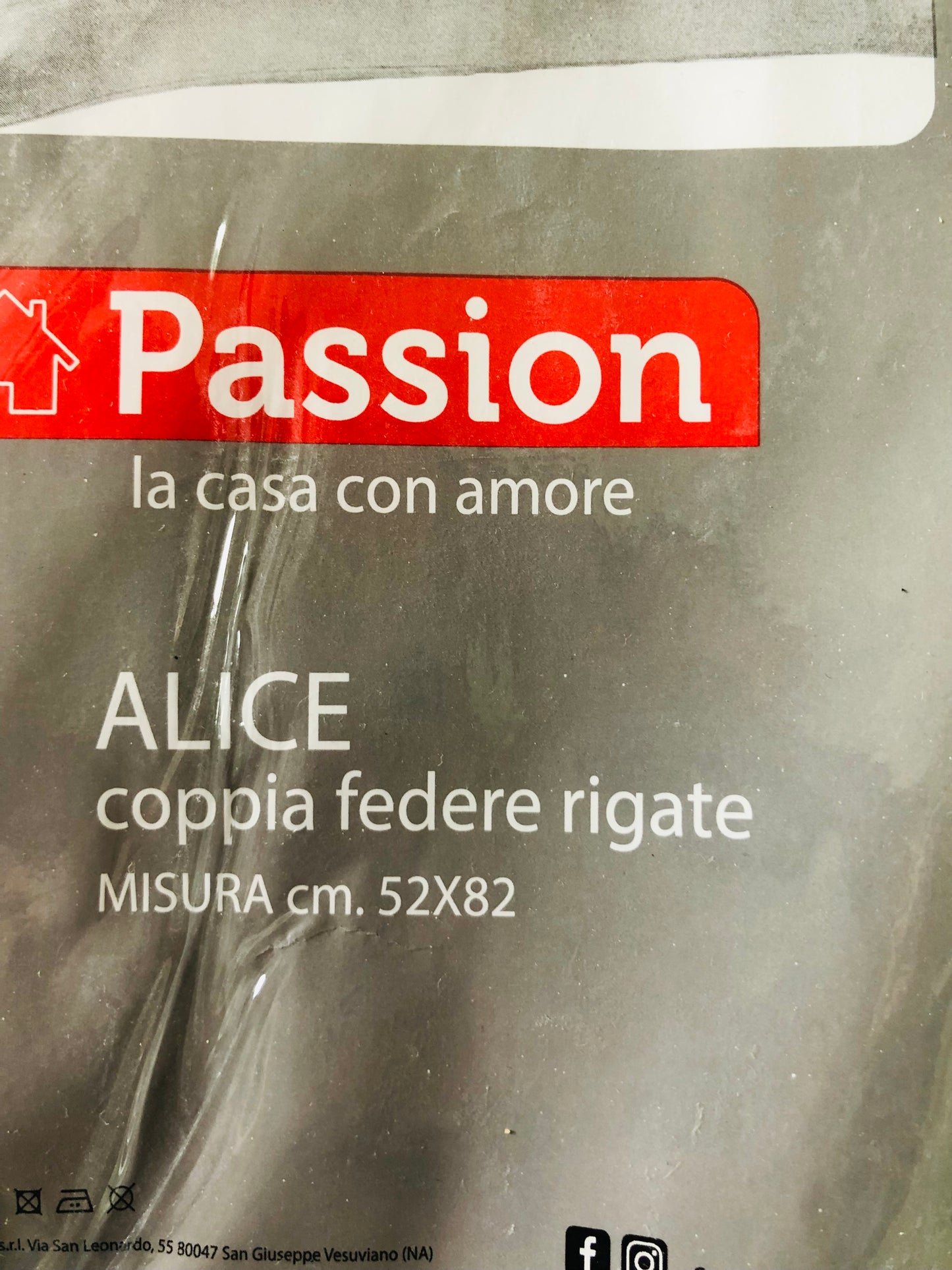 Coppia federe copricuscini Passion