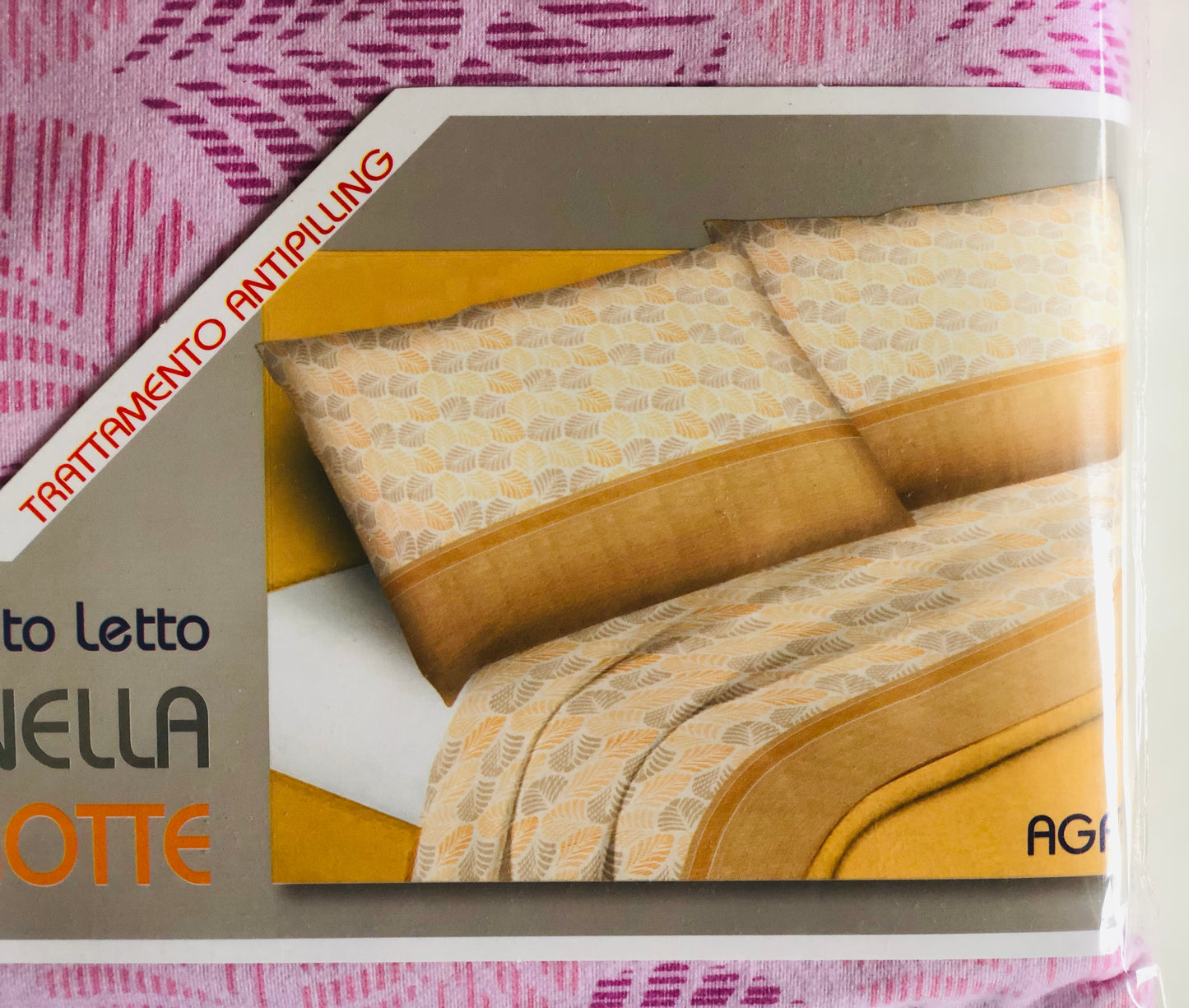 Completo letto singolo in flanella Tessier