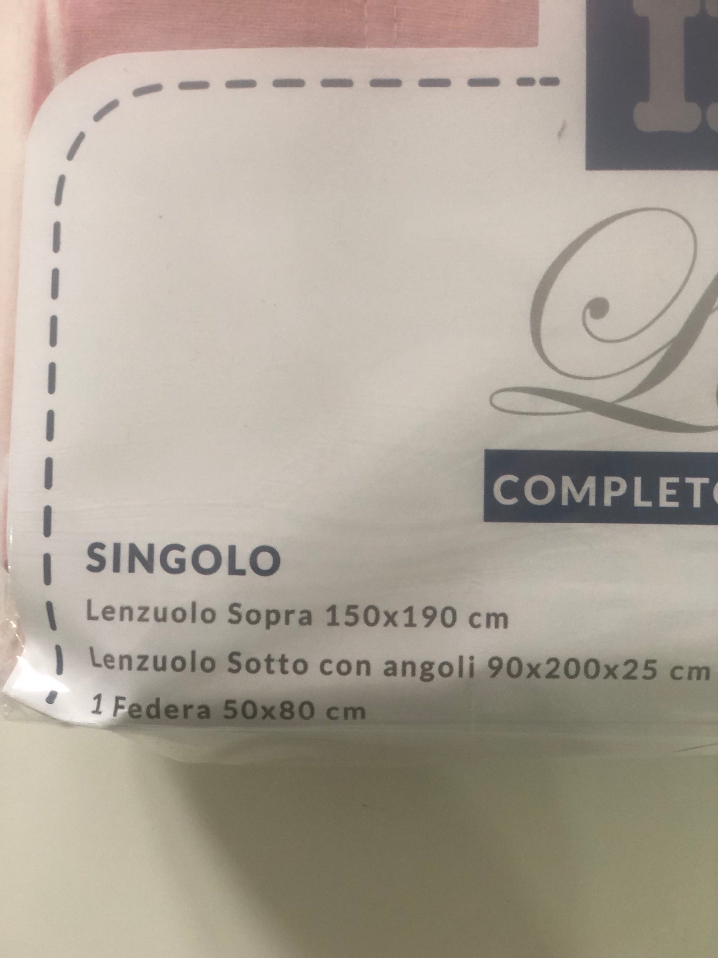 Completo letto singolo in flanella Irge.