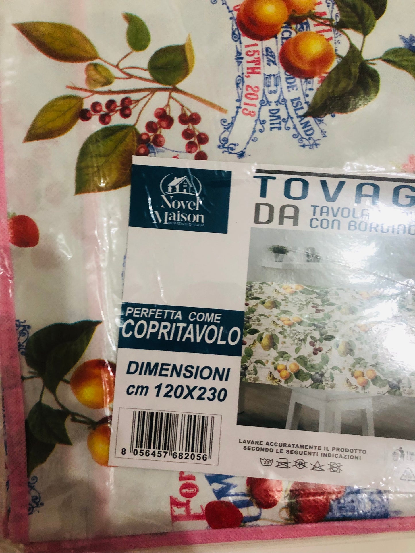 Tovaglia da tavola plastificata x12