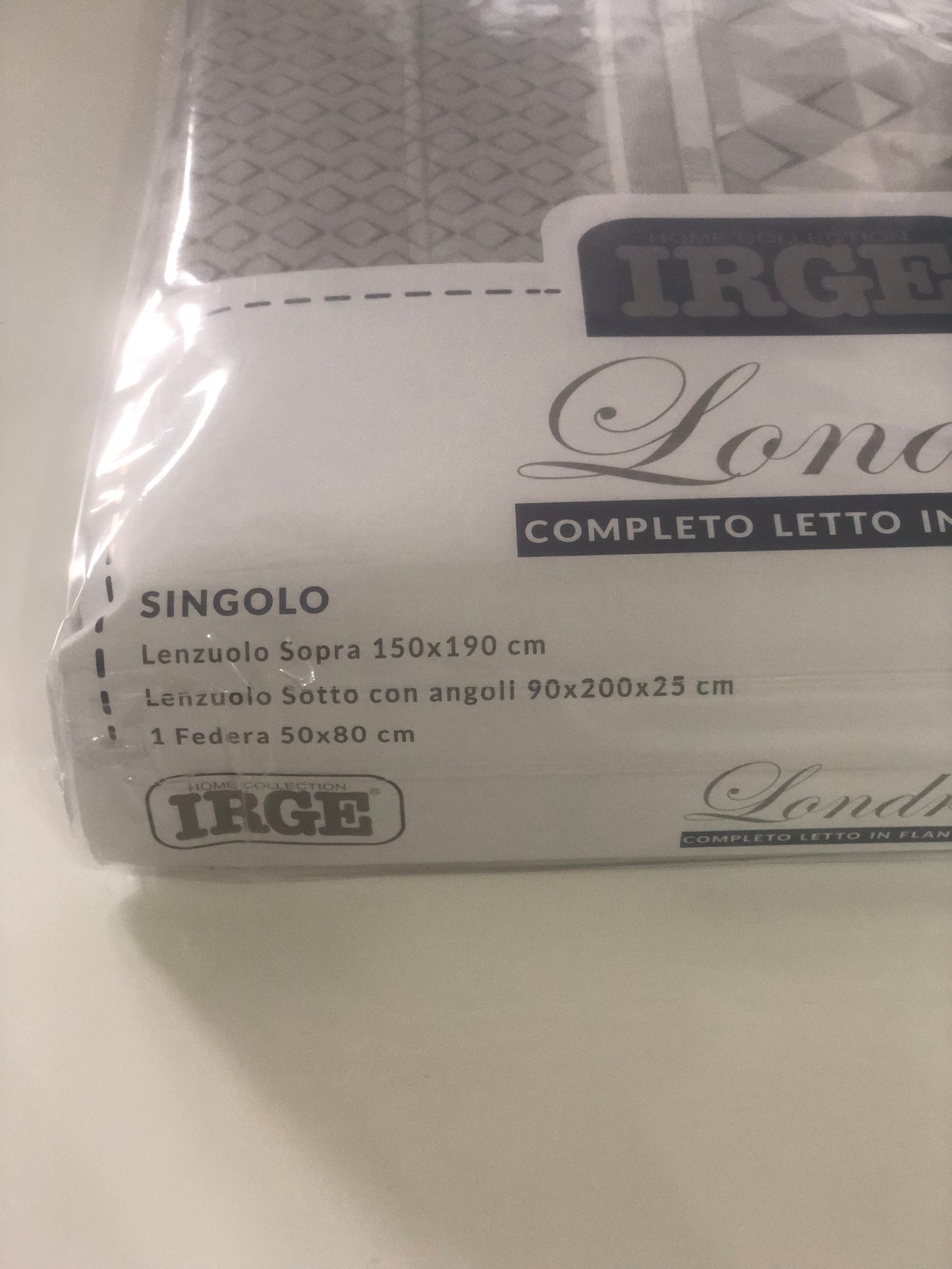 Completo letto singolo in flanella Irge