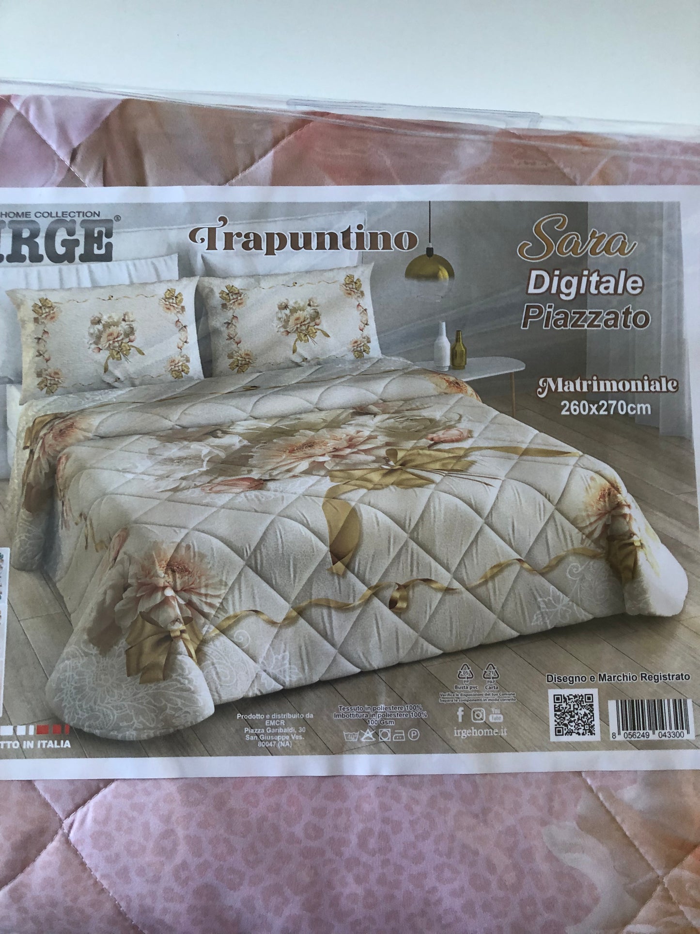 Trapuntino Copriletto Primaverile Matrimoniale Irge Sara In Stampa Digitale