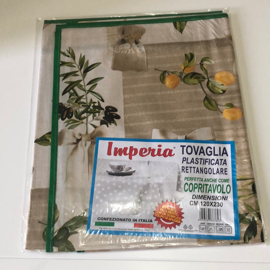 Tovaglia da tavola plastificata rettangolare x12