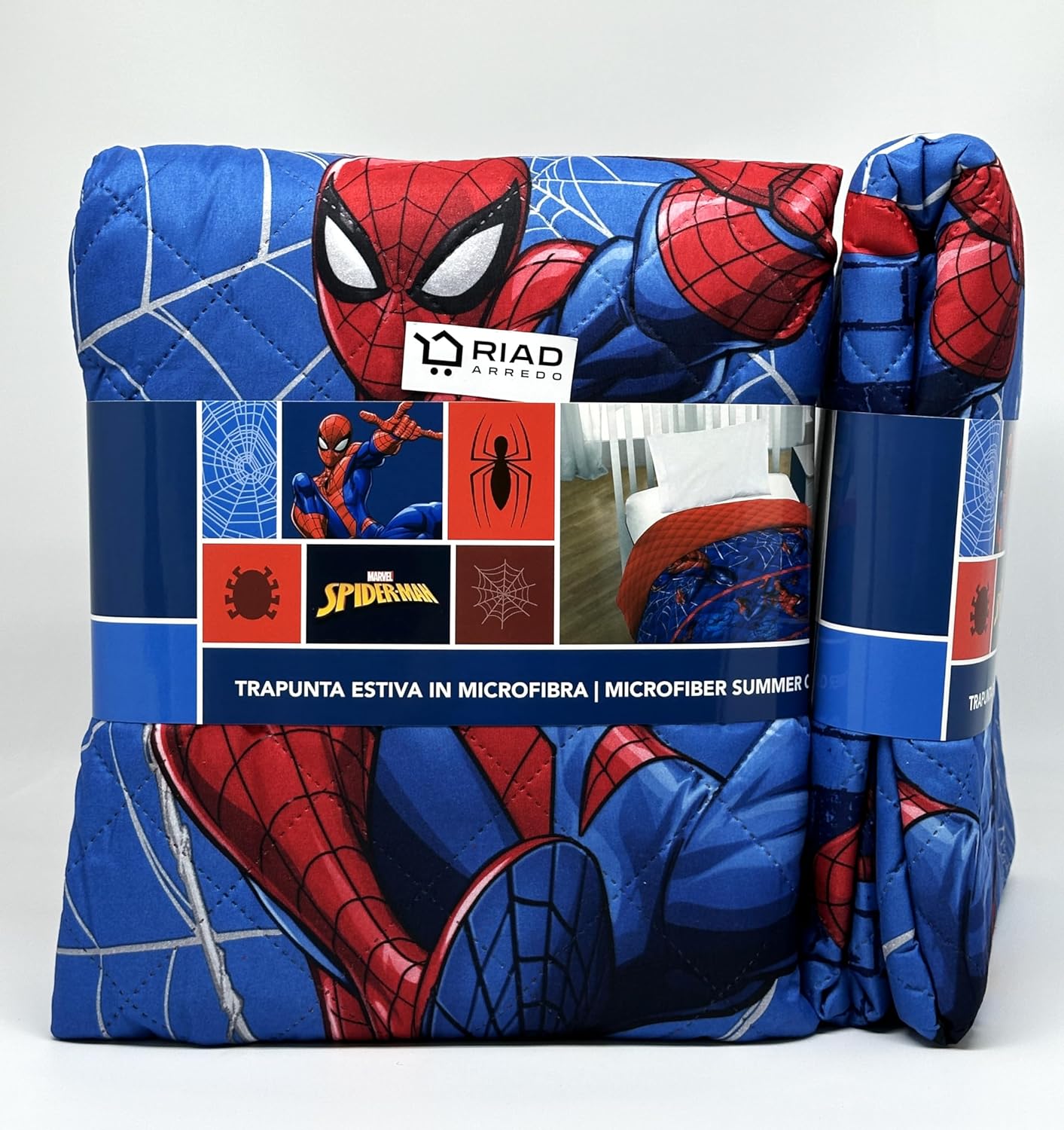 Copriletto trapuntino estivo disney spiderman singolo