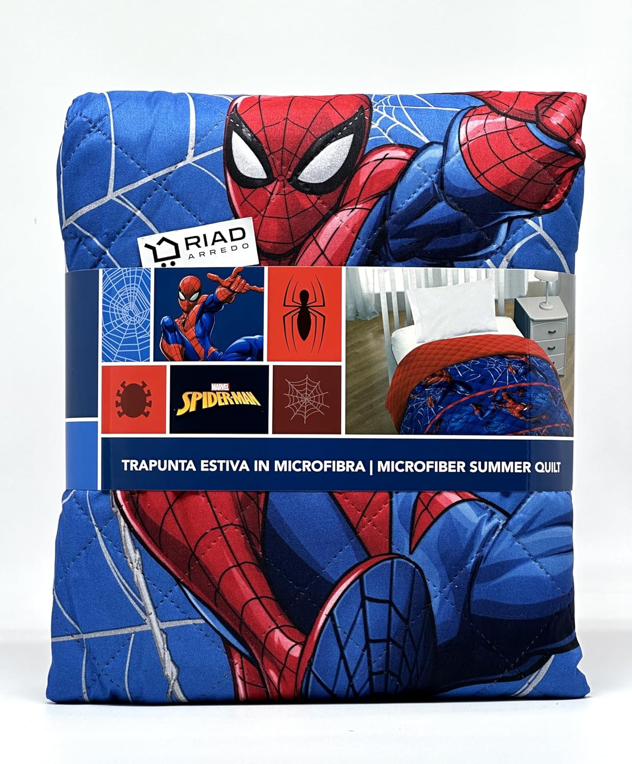 Copriletto trapuntino estivo disney spiderman singolo