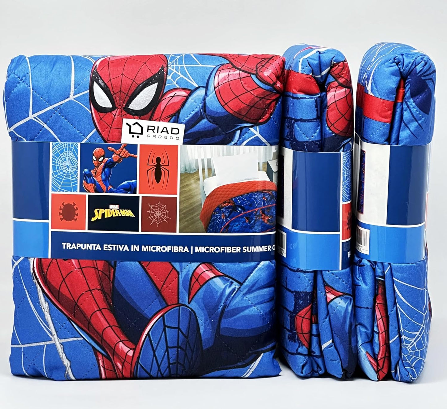 Copriletto trapuntino estivo disney spiderman singolo